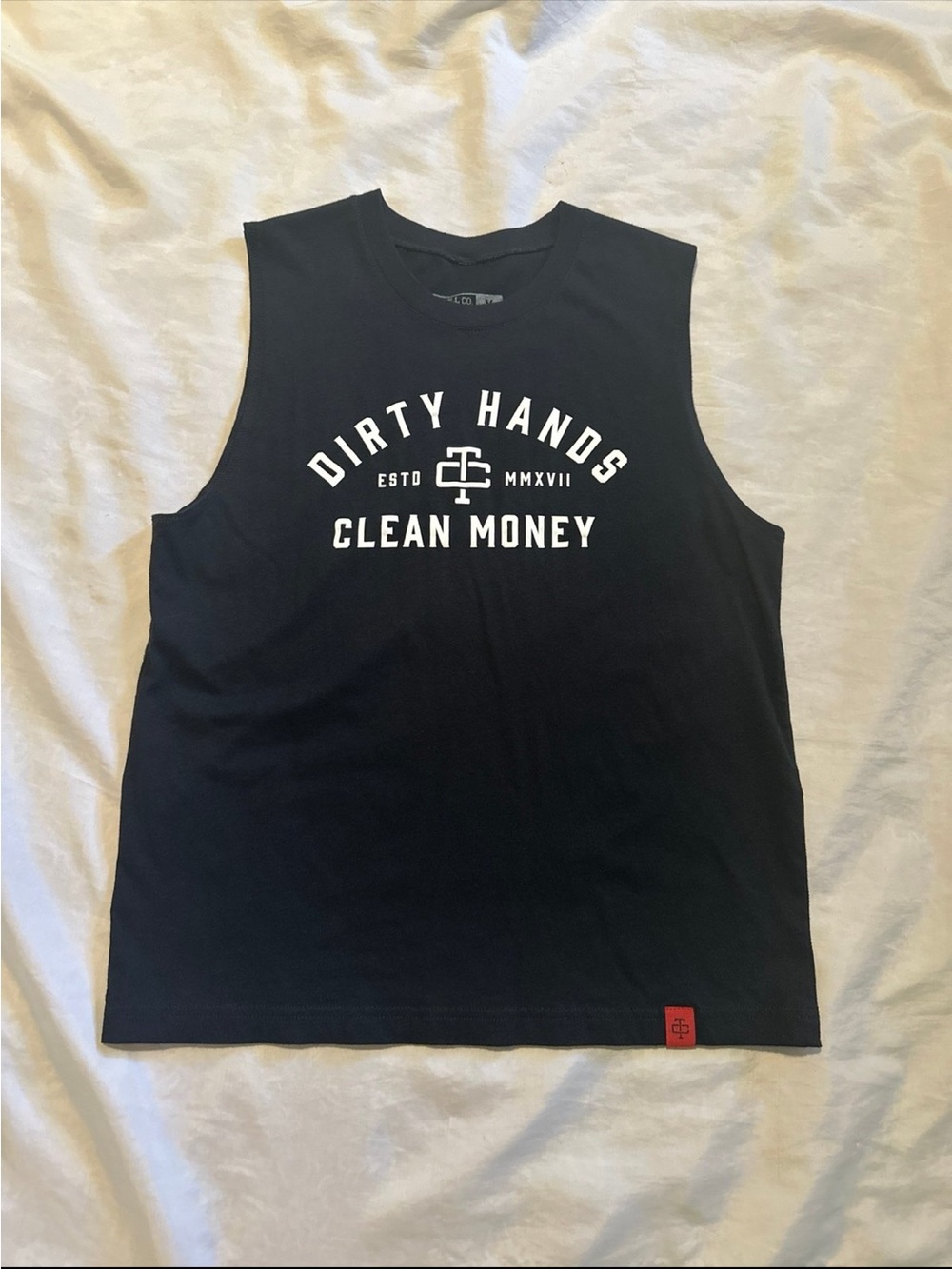 Troll Co Dirty Hands Clean Money Tank Top Sz M